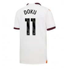 Manchester City Jeremy Doku #11 Bortatröja 2023-24 Korta ärmar